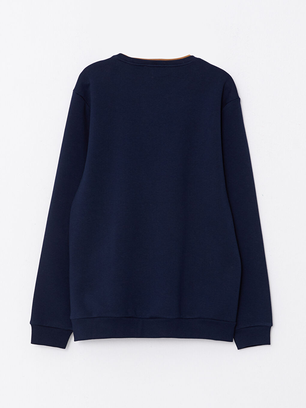 Crew Neck Printed Men's Thick Sweatshirt-7