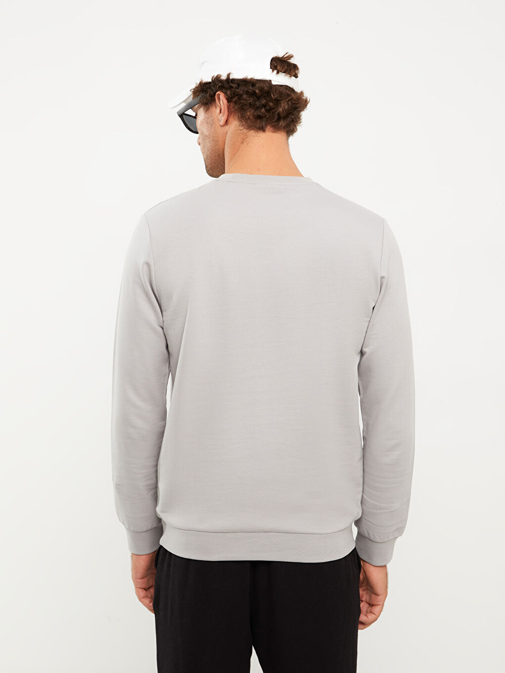 Crew Neck Long Sleeve Printed Men's Sweatshirt-4