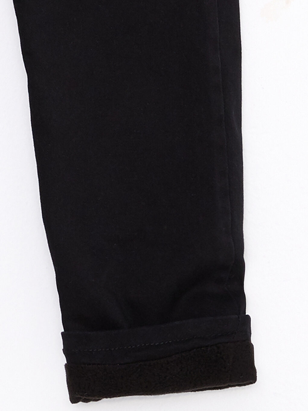 Siyah Beli Lastikli Basic Polar Astarlı Erkek Çocuk Pantolon-2