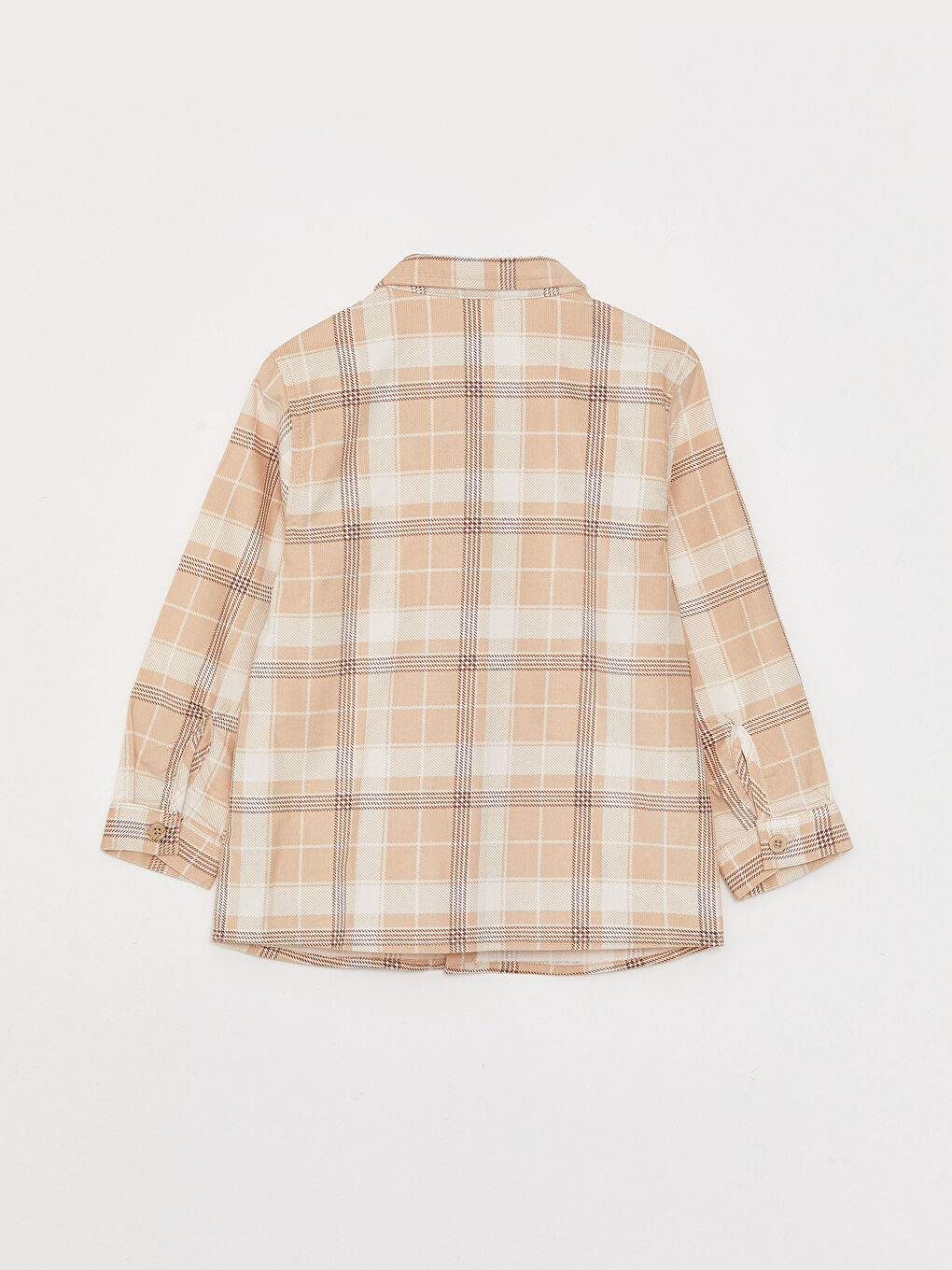 Long Sleeve Checked Velvet Baby Boy Shirt -W2CE57Z1-LKQ