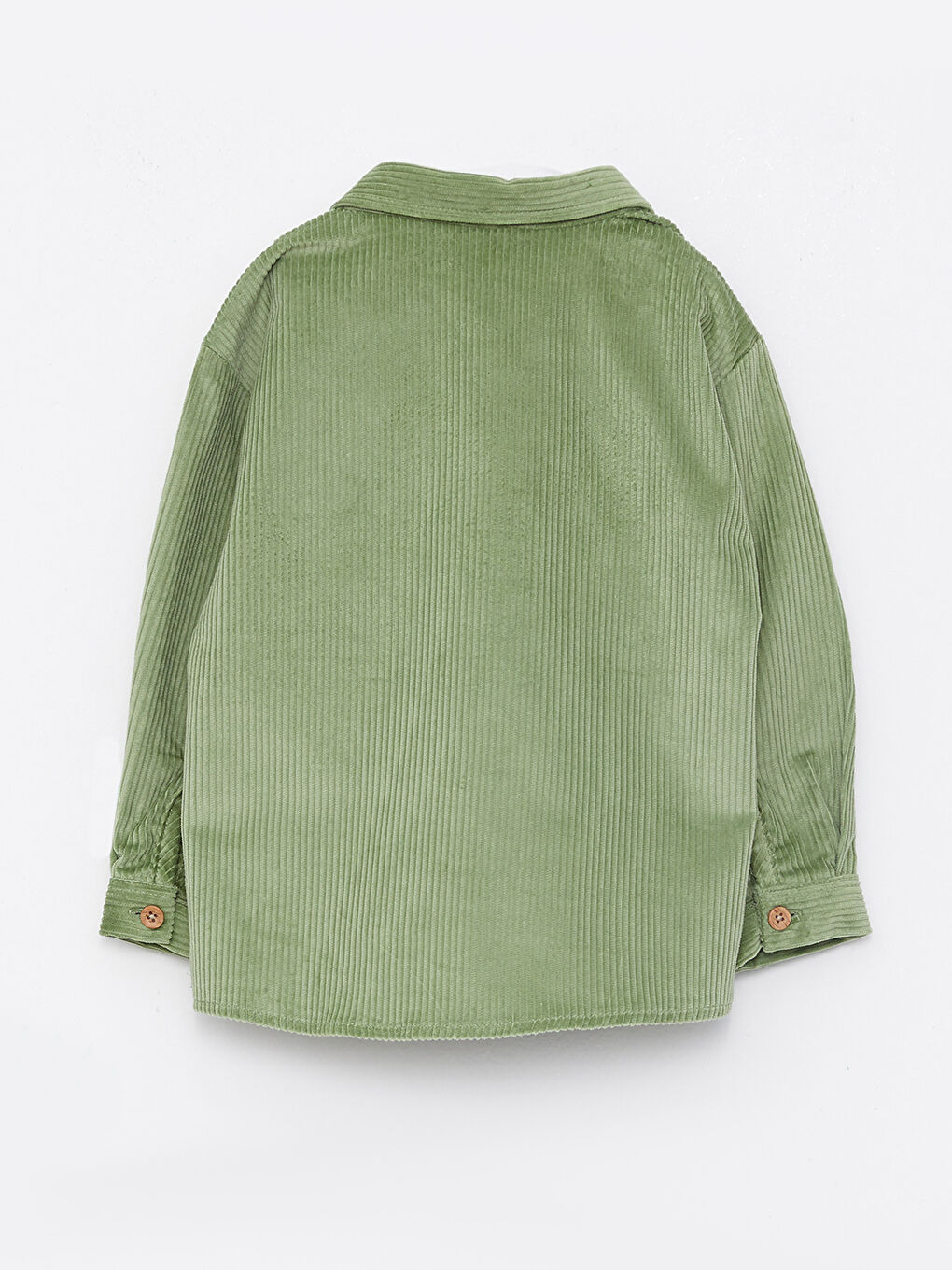 Hooded Long Sleeve Basic Baby Boy Velvet Shirt-5