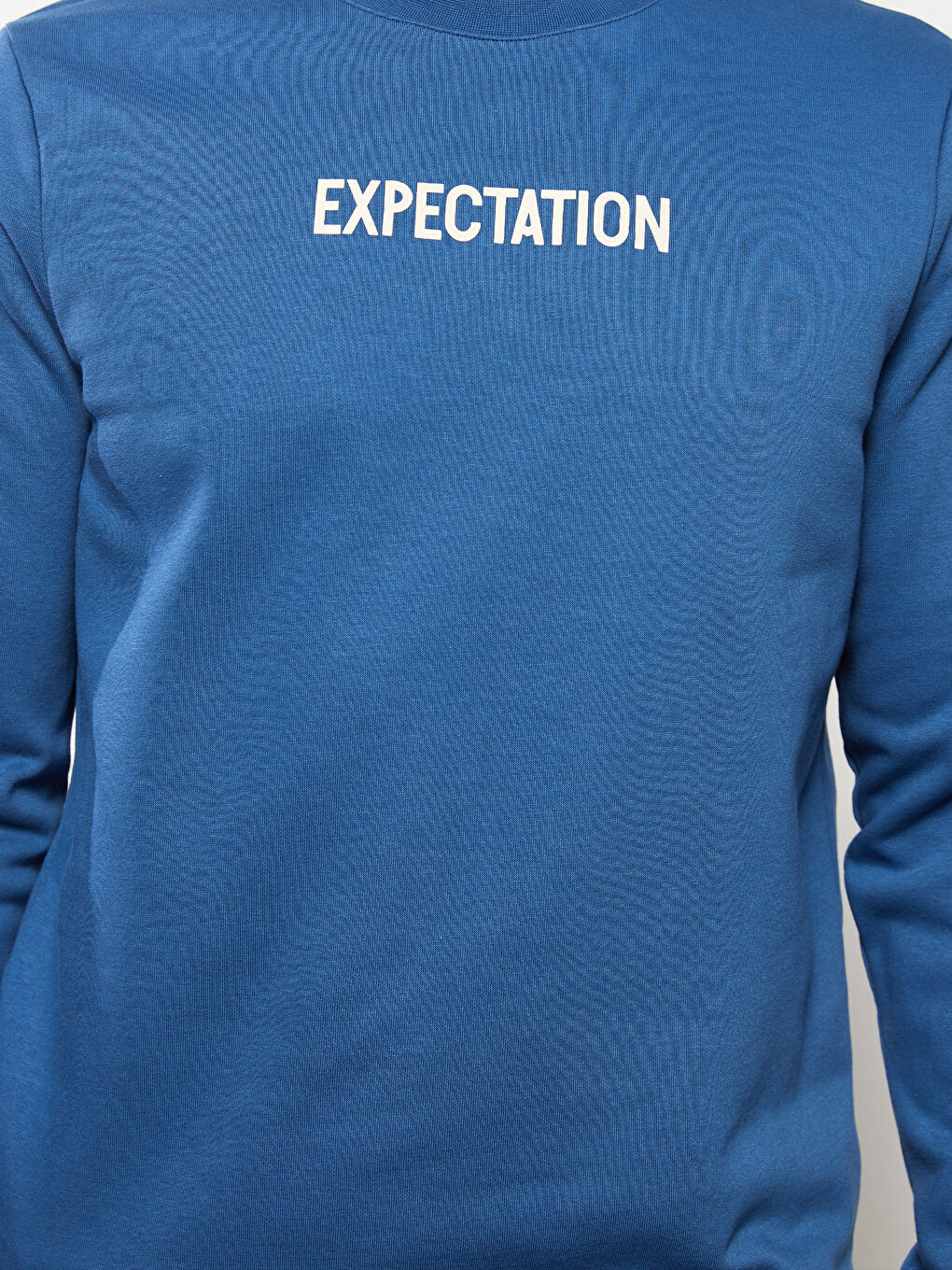 Crew Neck Printed Men's Thick Sweatshirt-3