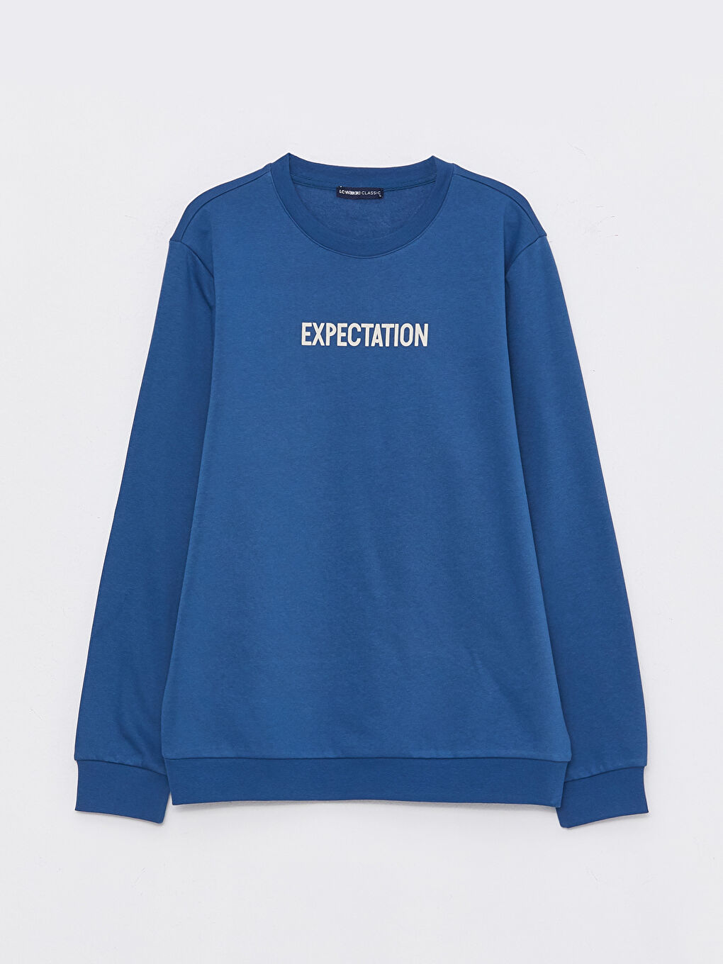 Crew Neck Printed Men's Thick Sweatshirt-5