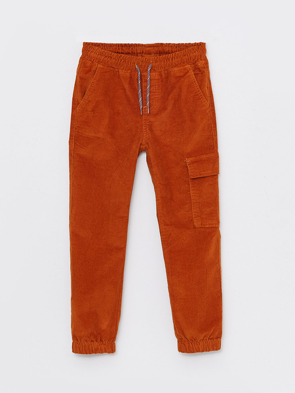 LCW Kids Turuncu Beli Lastikli Basic Erkek Çocuk Kadife Jogger Pantolon - 2