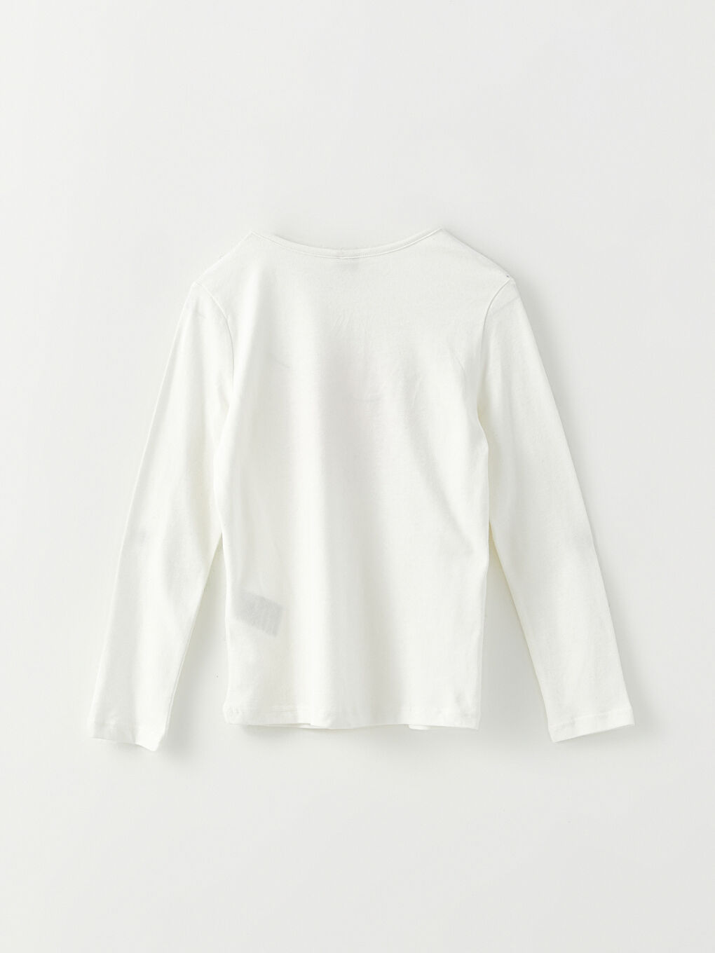 LCW Kids Crew Neck Printed Long Sleeve Cotton Girl T-shirt -W2CF35Z4-R9J