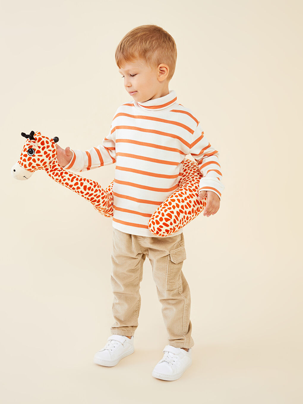 Базовые бархатные брюки для малыша мальчика-2