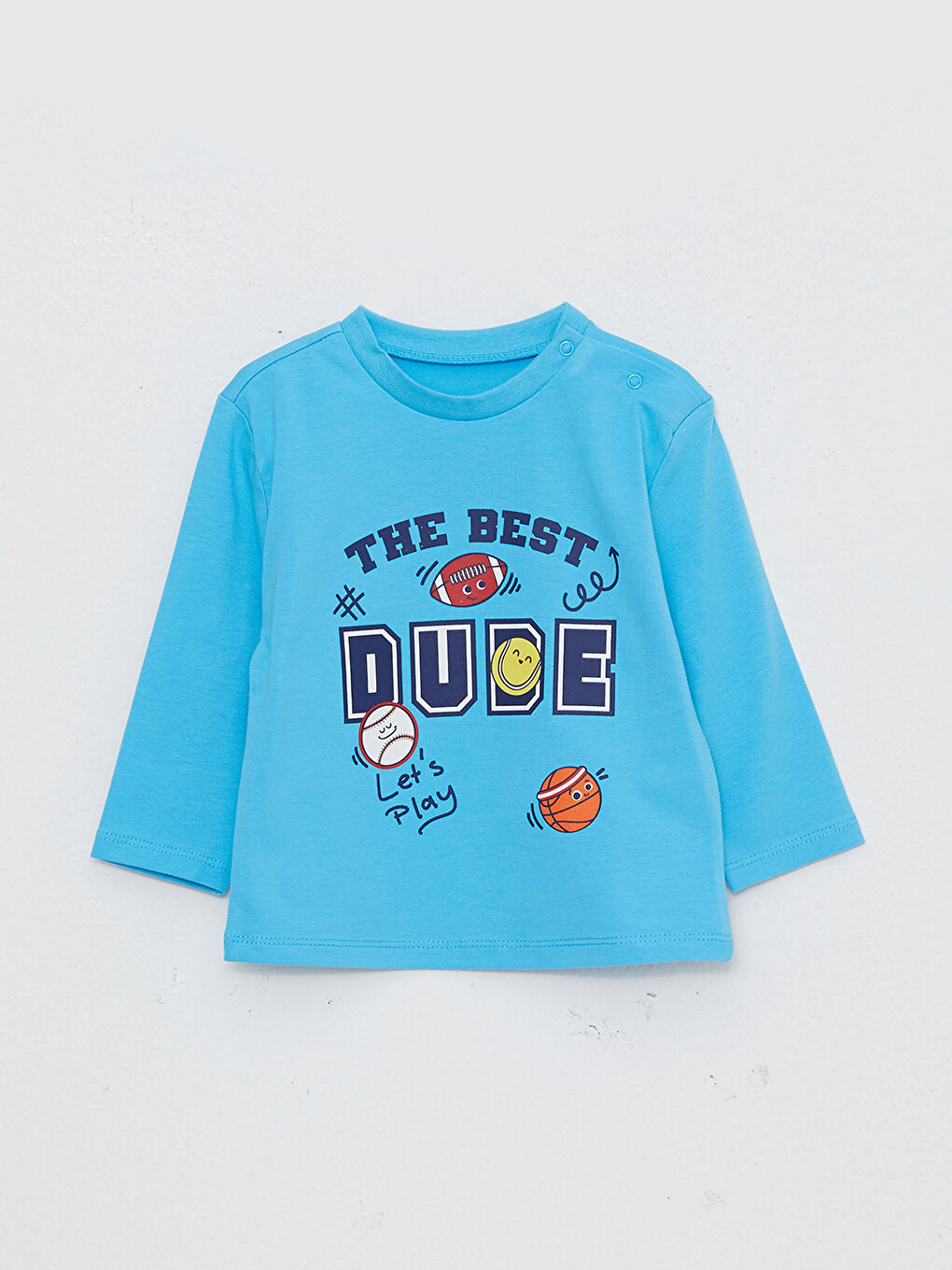 сәби ұлдарға арналған дөңгелек жағалы ұзын жең принтті футболка мен шалбар 2 данадан тұратын жинақ-1