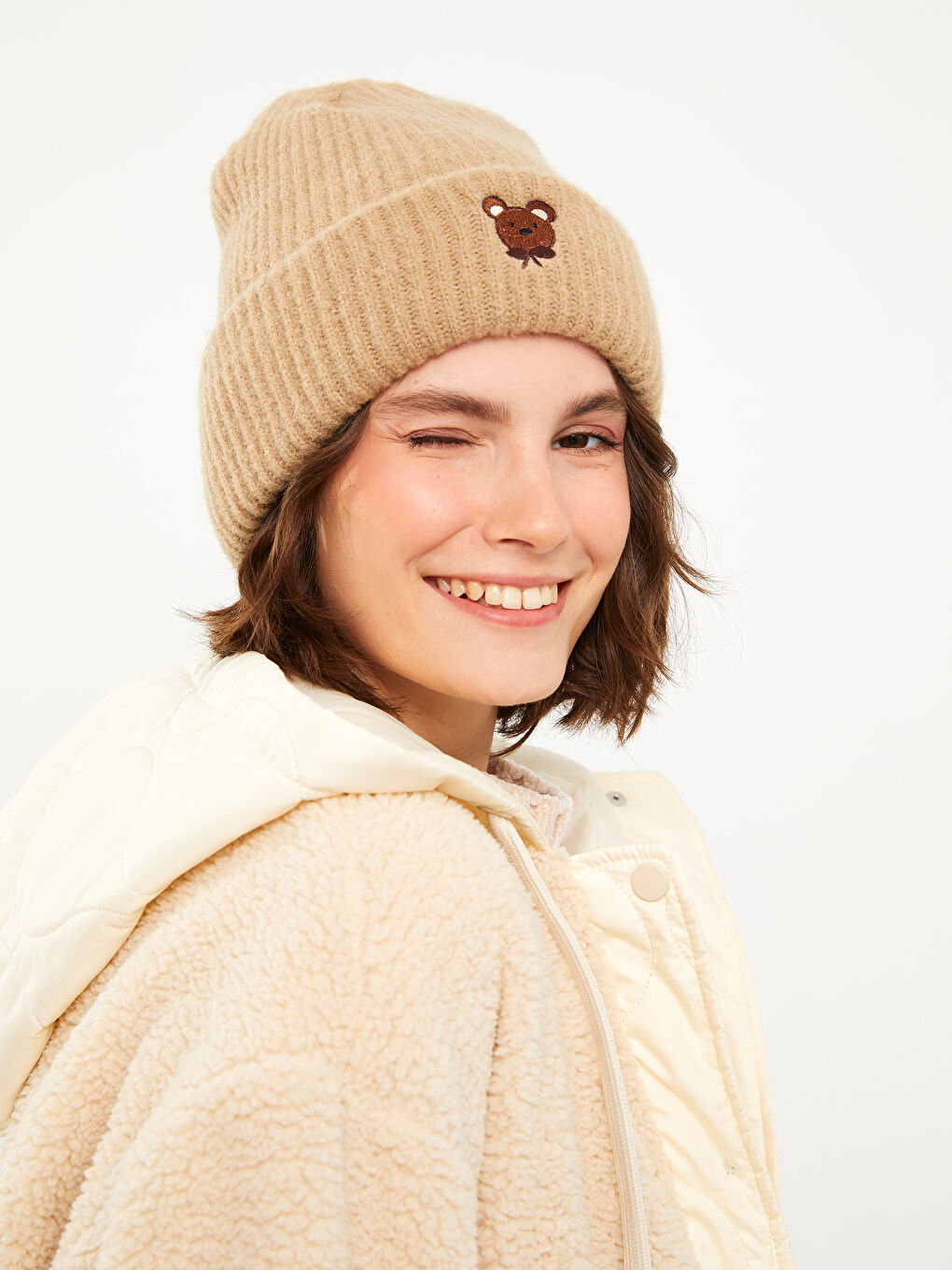 LCW ACCESSORIES Embroidered Women's Knitwear Beanie