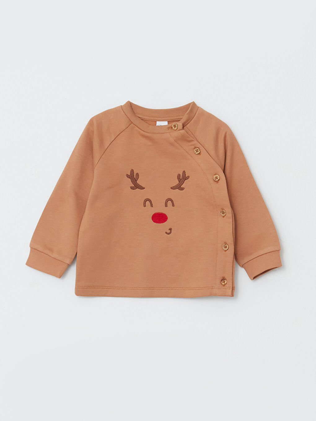 Crew Neck Long Sleeve Embroidery Detailed Baby Boy Cardigan and Trousers 2-Pack Set-1