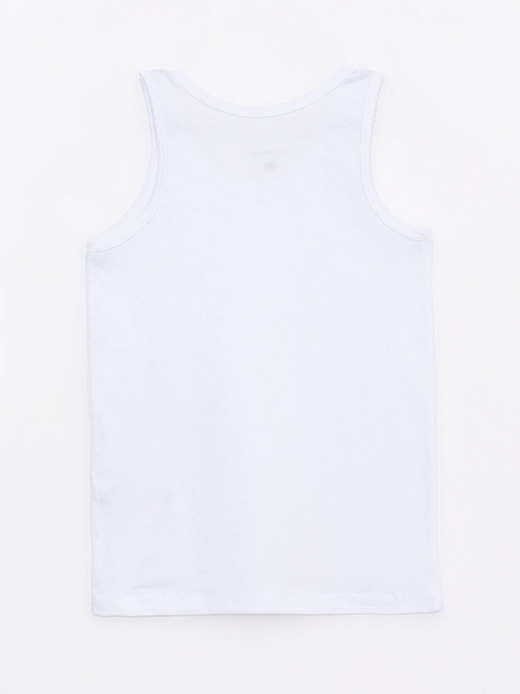 Crew Neck Basic Cotton Boys' Vest 2 Pack-3