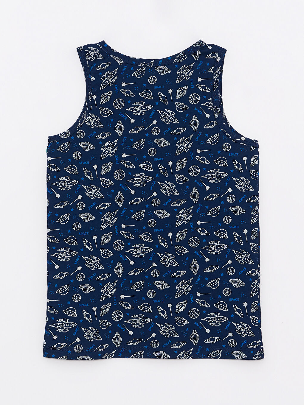 فيست ولادي قطن مطبوع بياقة دائرية عبوة من قطعتين-2