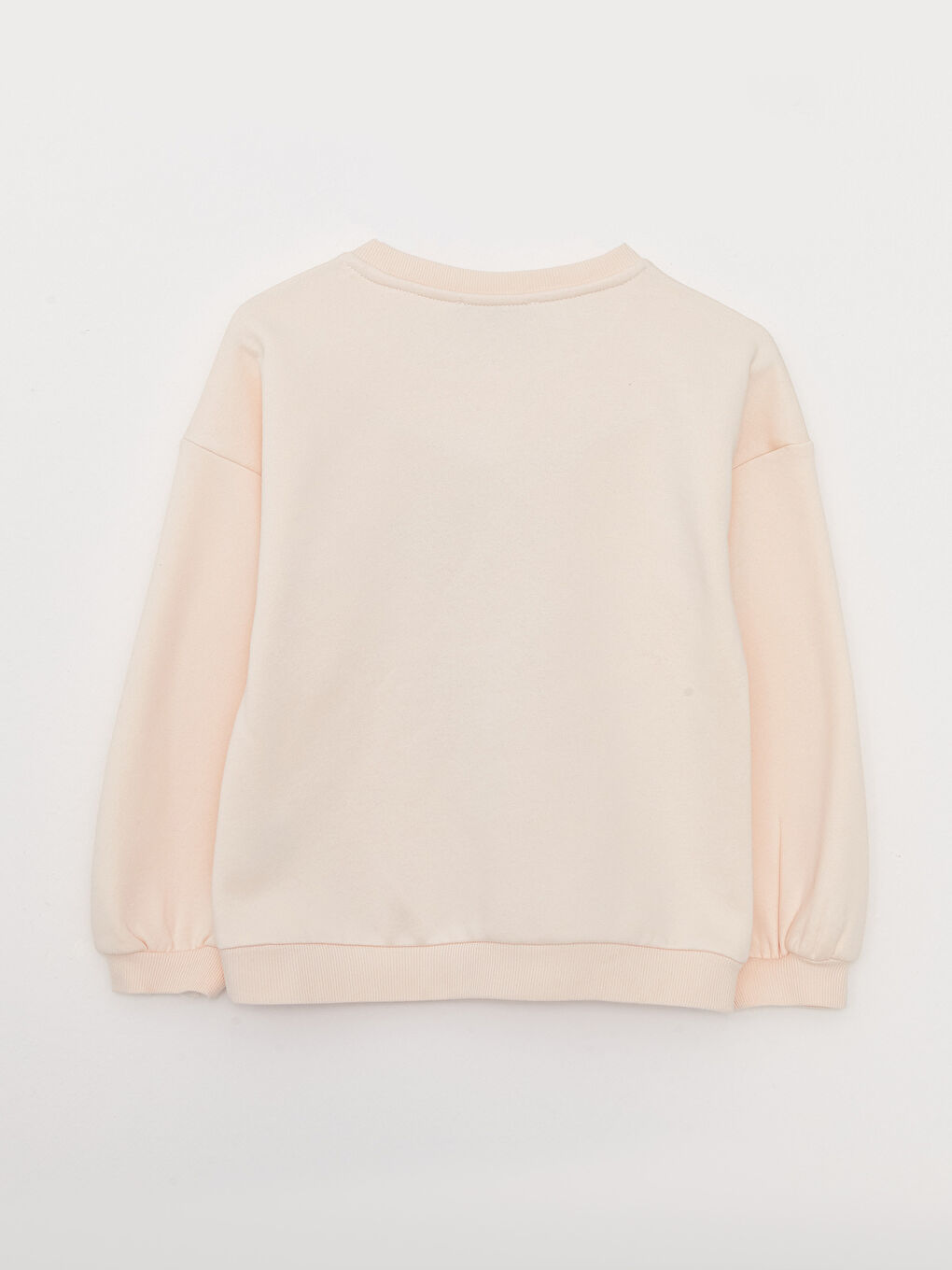 Қыздарға арналған ұзын жеңді принтті дөңгелек жағалы свитшот-1