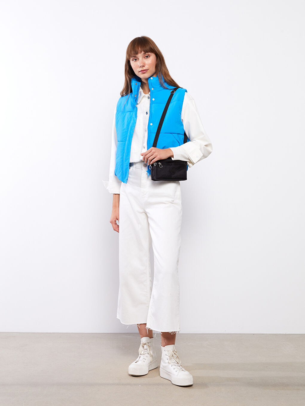 Siyah Ayarlanabilir Askılı Kadın Çapraz Çanta-2