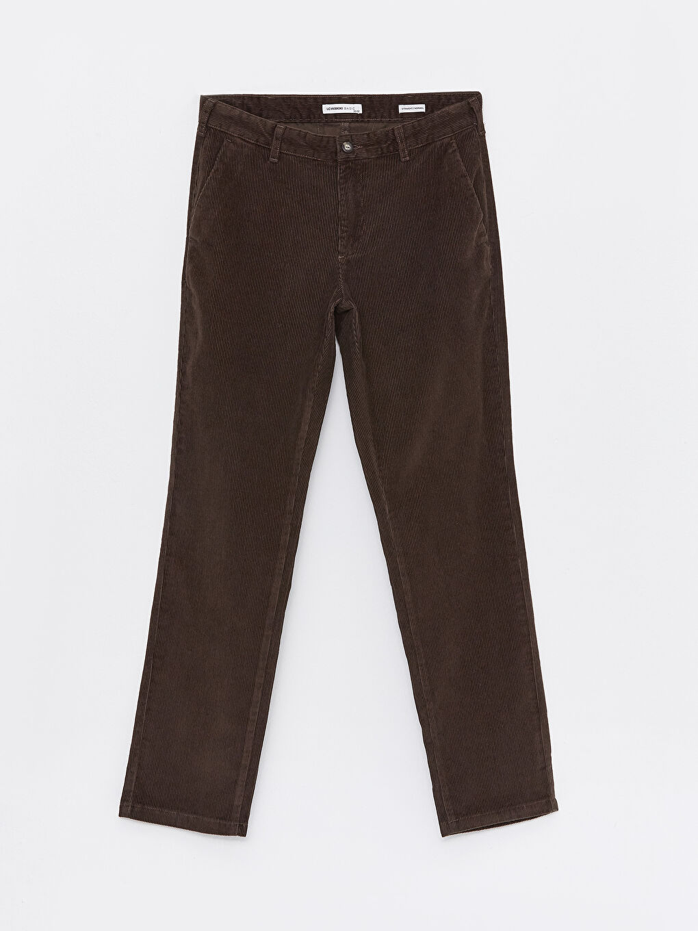 Standardni kroj somotne chino pantalone za muškarce-5