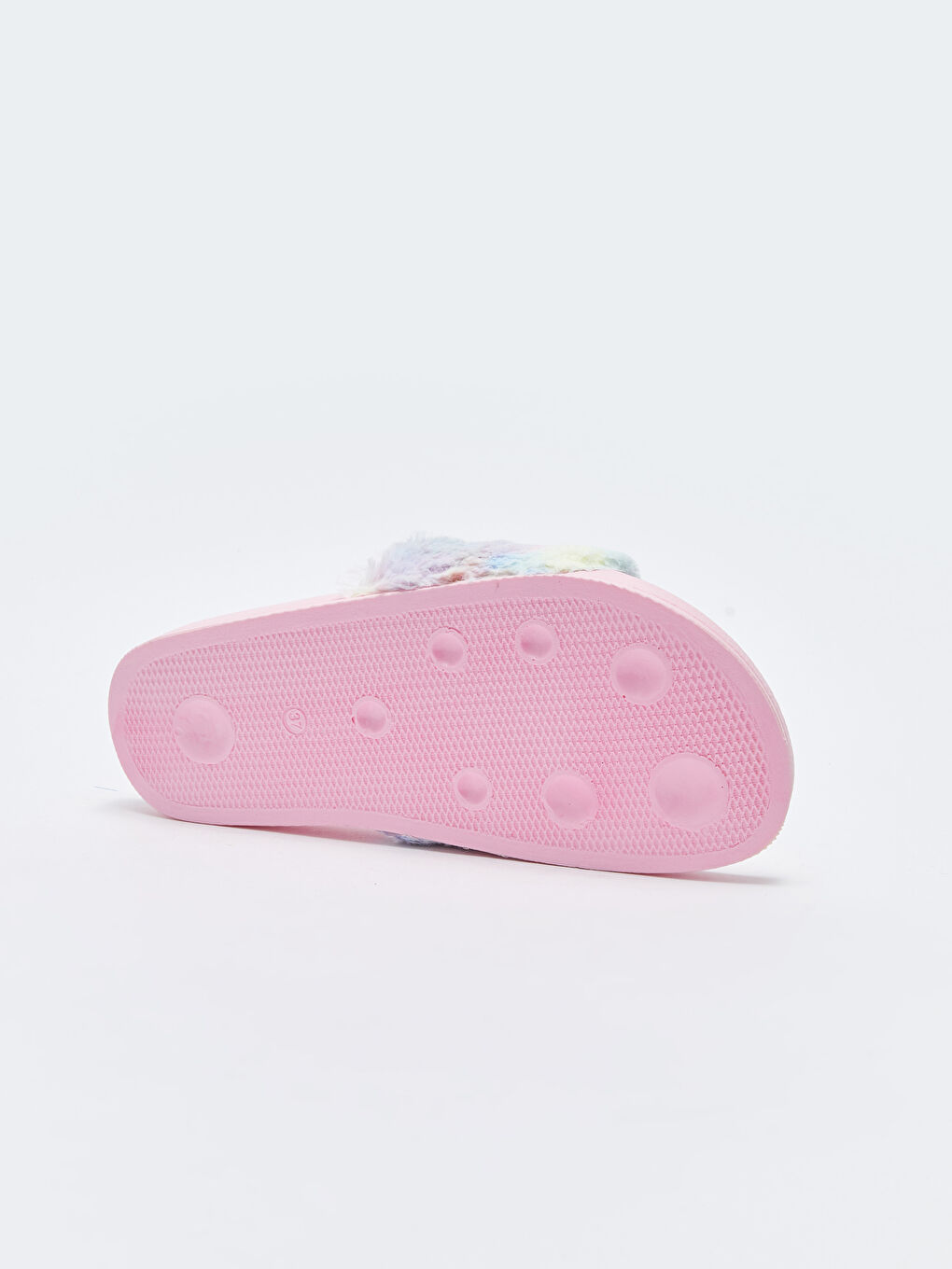 Pembe Pelüş Kız Çocuk Ev Terliği-3