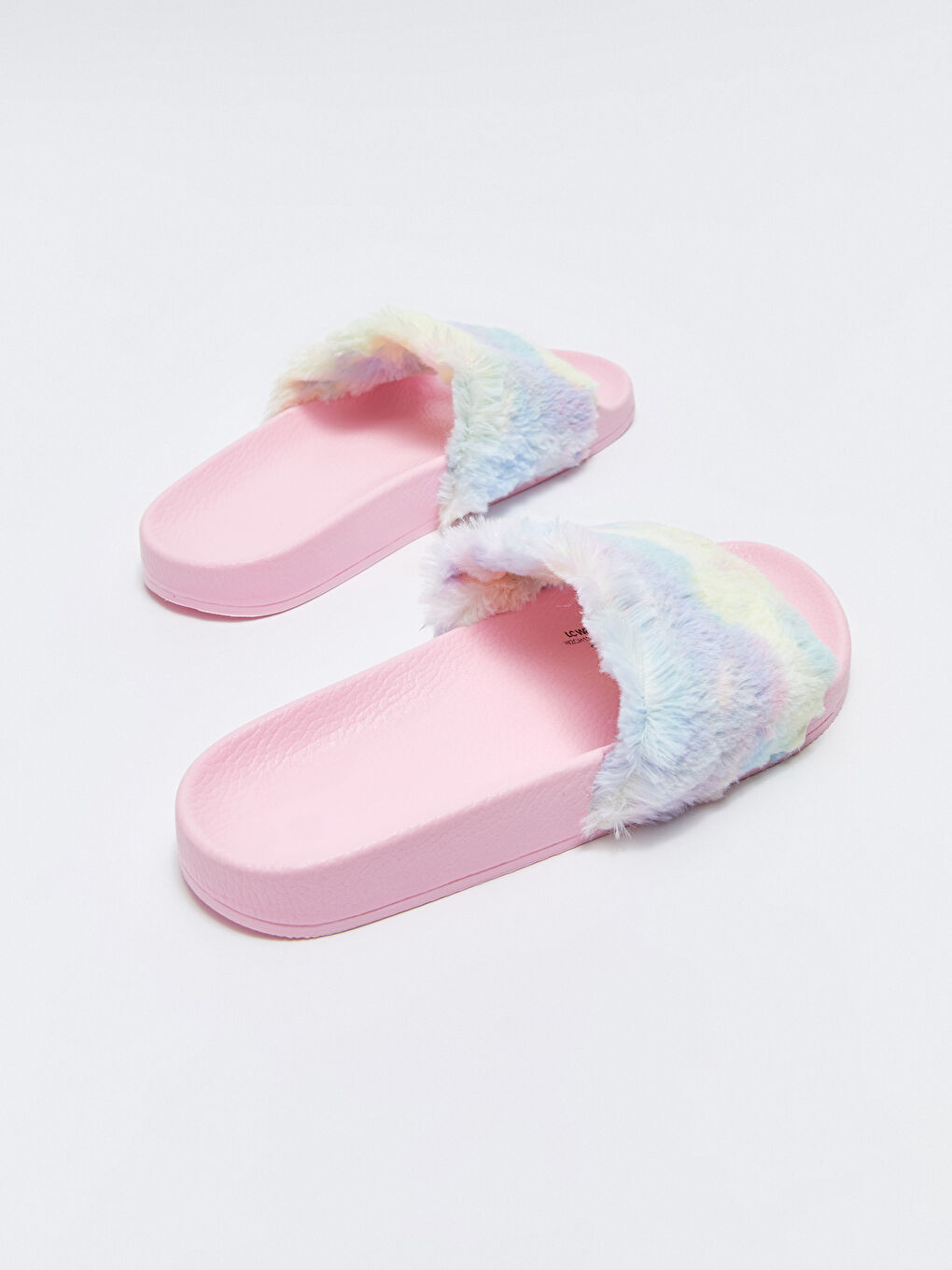 Pembe Pelüş Kız Çocuk Ev Terliği-4