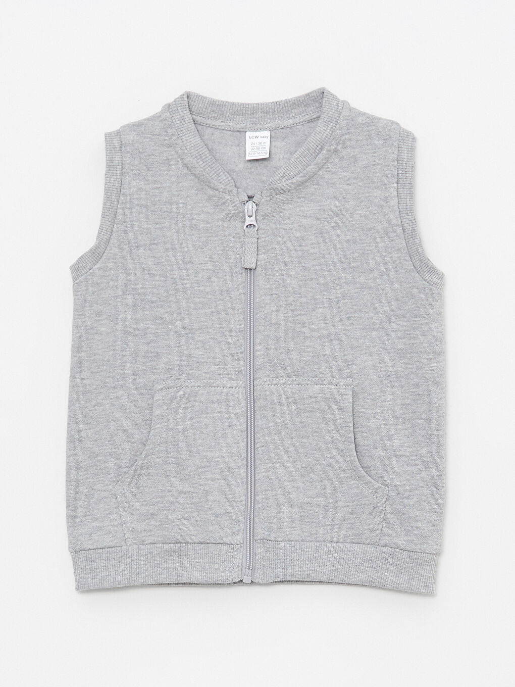 Vestă Simplă cu Guler Rotund pentru Bebeluși Băiat