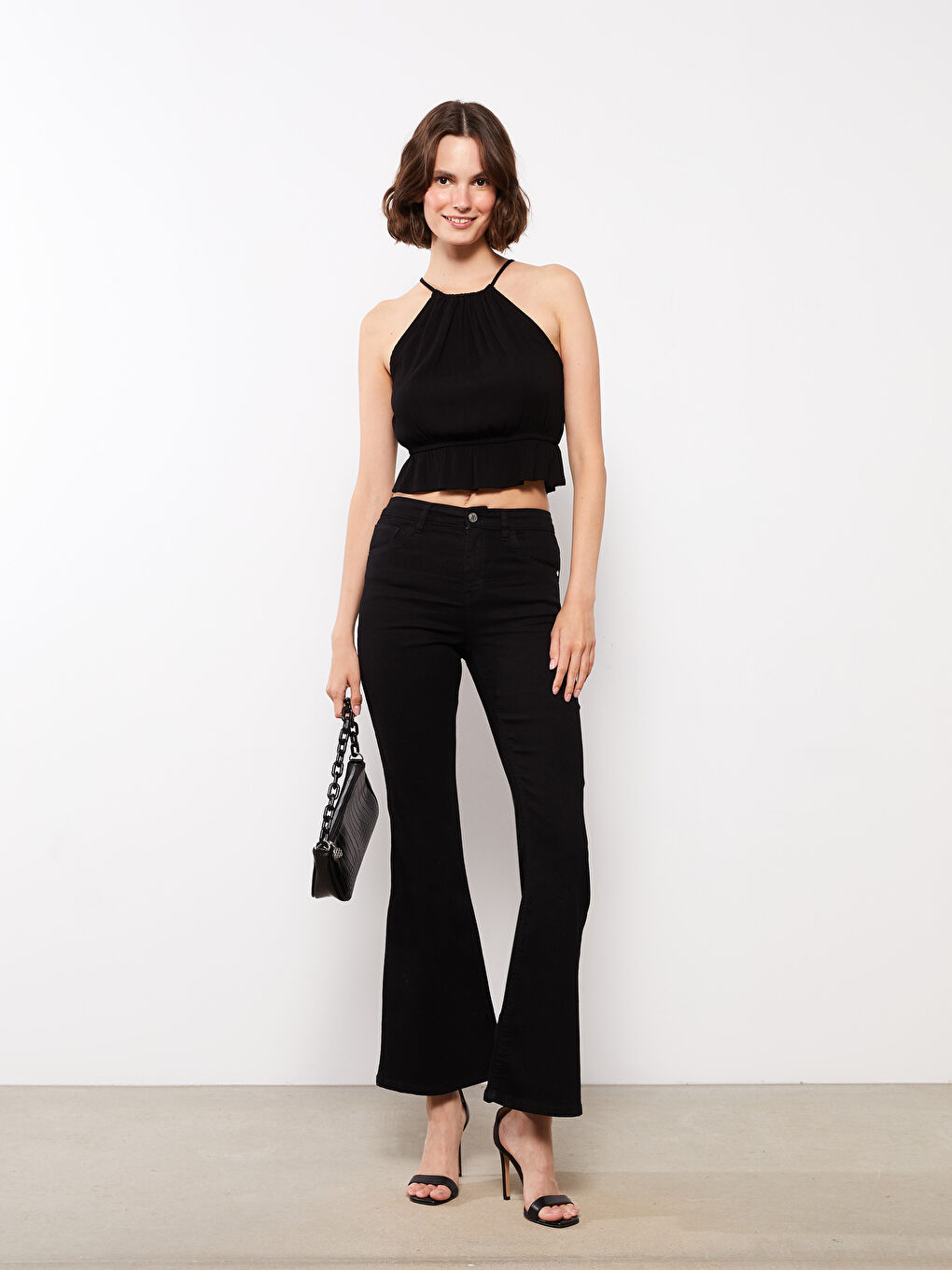 High Waist Mars Flare Women's Jeans-1