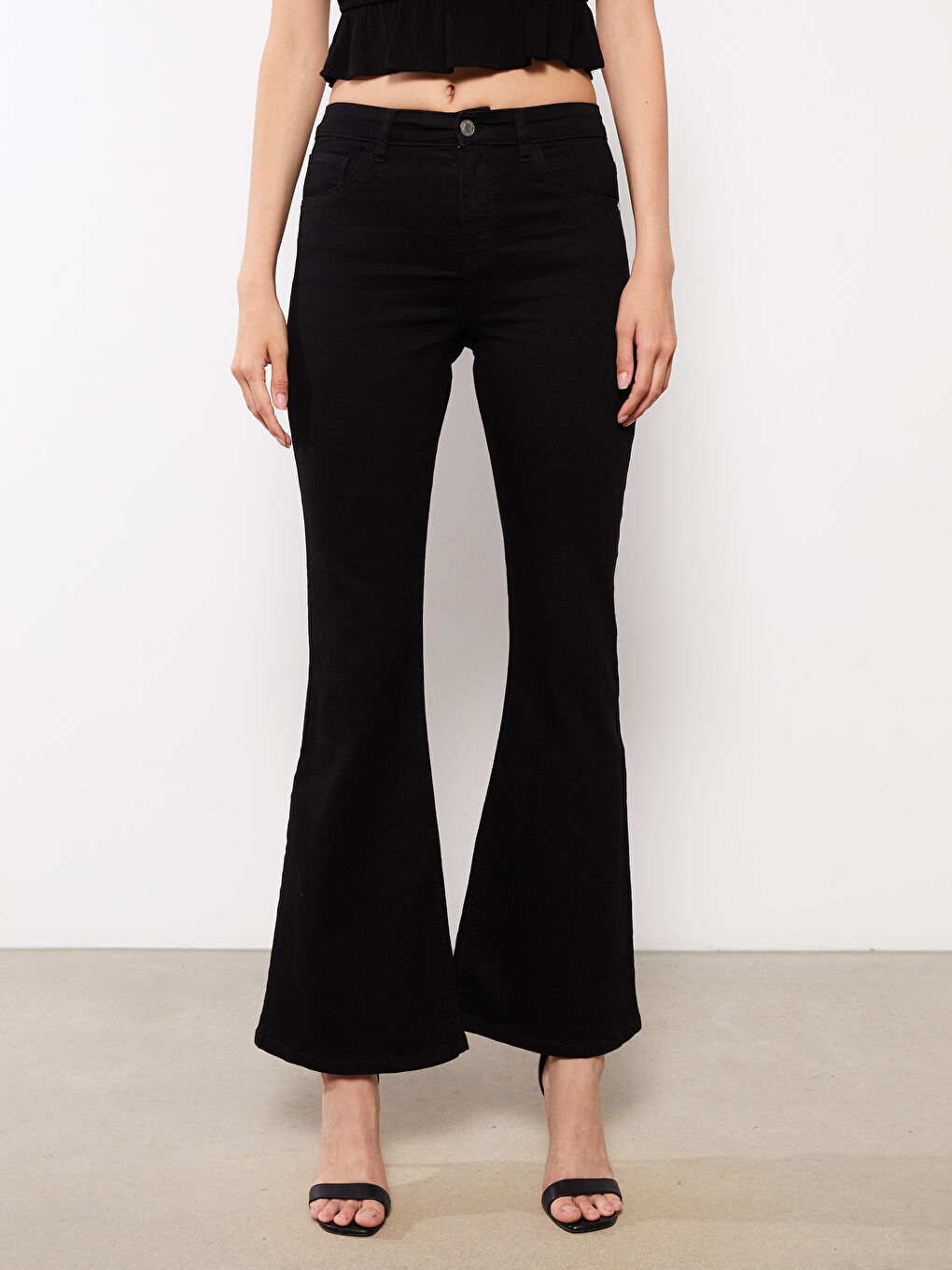 High Waist Mars Flare Women's Jeans-2