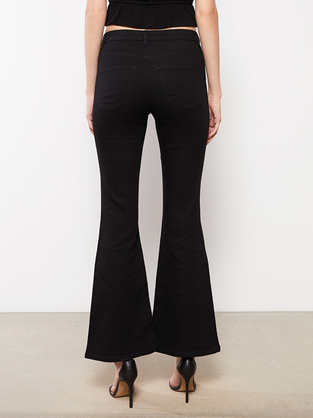 High Waist Mars Flare Women's Jeans-3