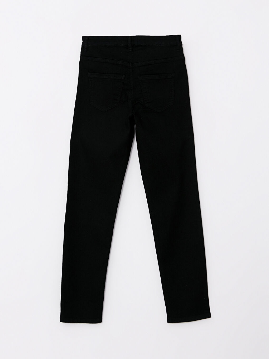 Jean en Denim Rodeo Taille Haute Coupe Svelte Détail Poche Régulière pour Femmes-6