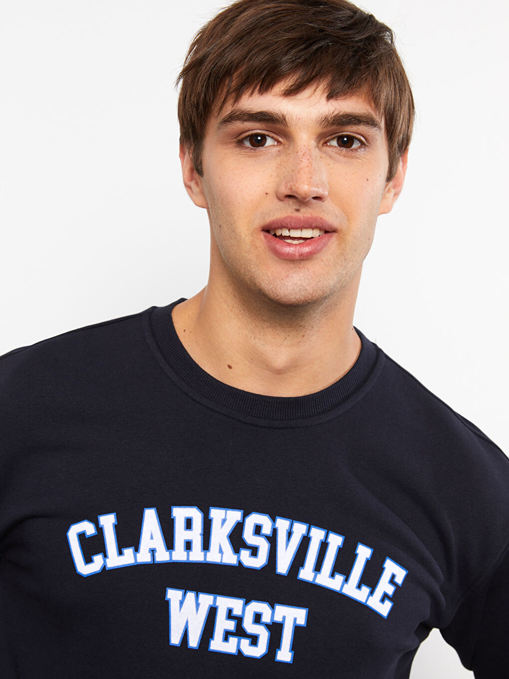 Crew Neck Long Sleeve Printed Men's Sweatshirt-2