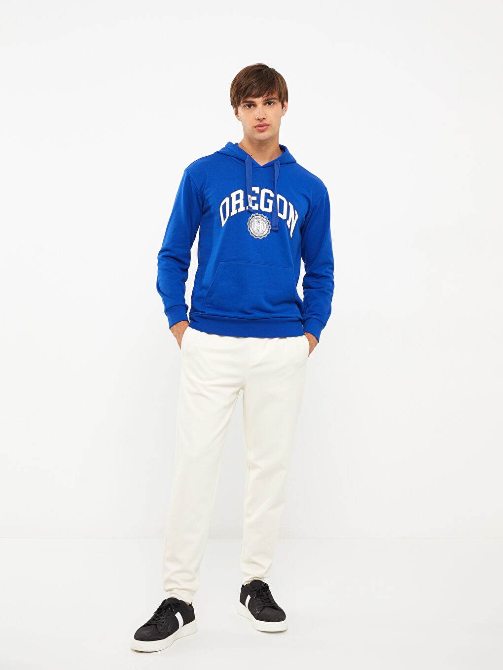 Ерлерге арналған түрлі-түсті ұзын жеңді худи-2