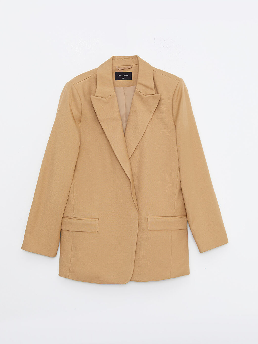 Plain Long Sleeve Women's Blazer Jacket-5
