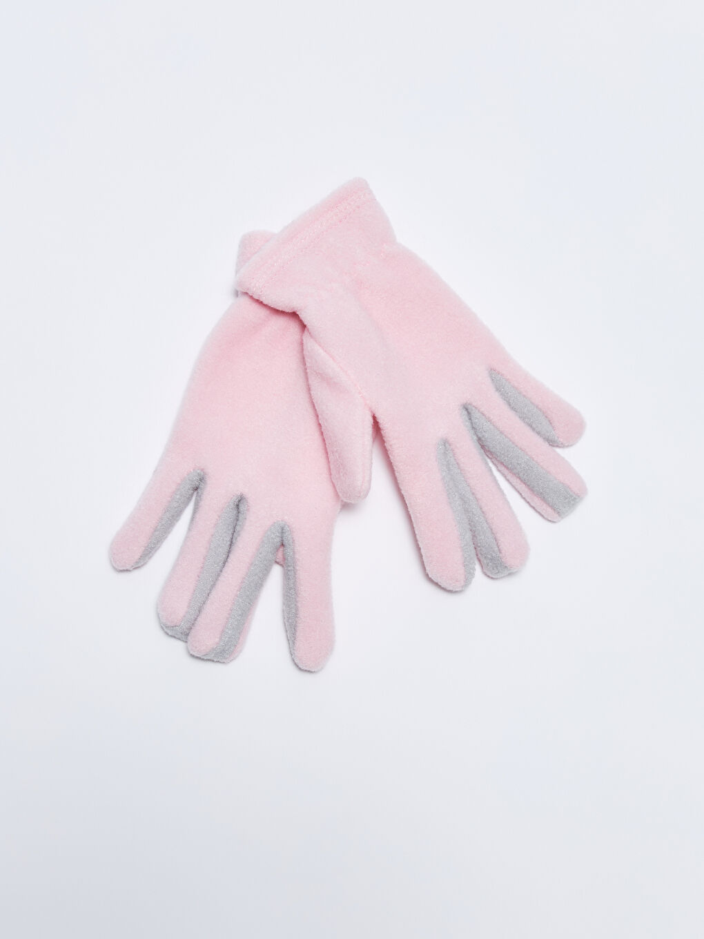 Pembe Kız Bebek Polar Eldiven