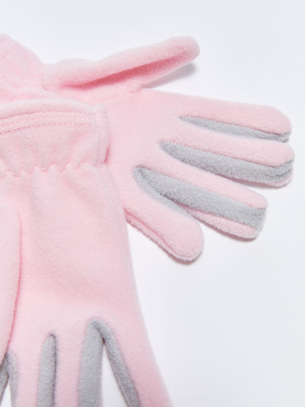 Pembe Kız Bebek Polar Eldiven-2