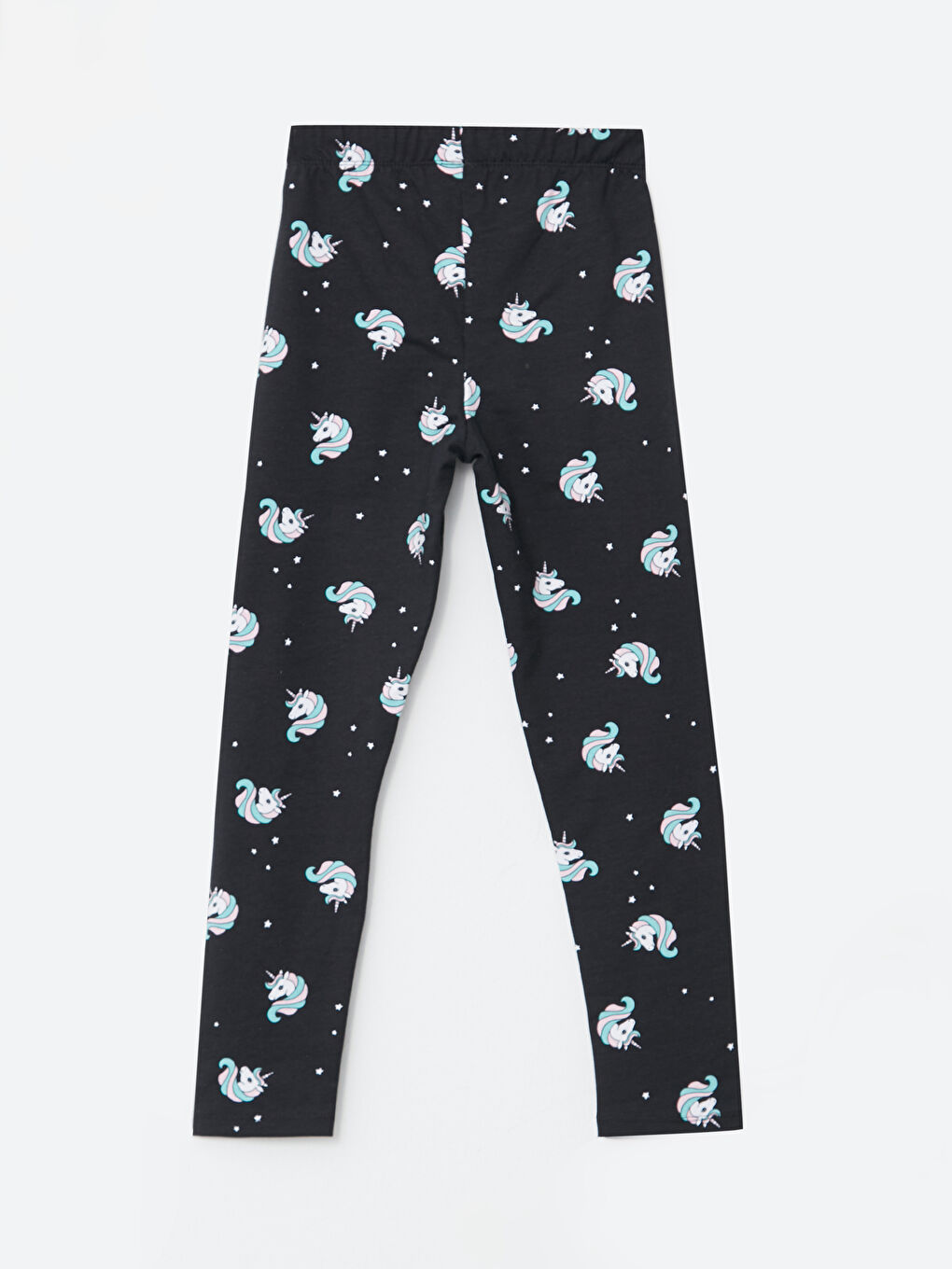 LCW Kids Elastic Waist Printed Cotton Girl Long Tights -W2CI88Z4-LQJ