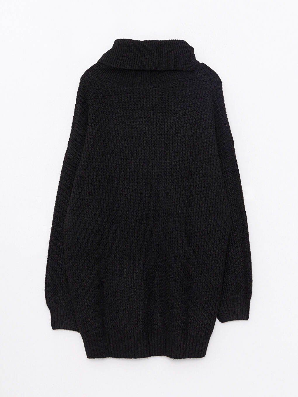 تونيك تريكو كم طويل سادة بياقة هاي نيك للسيدات-5