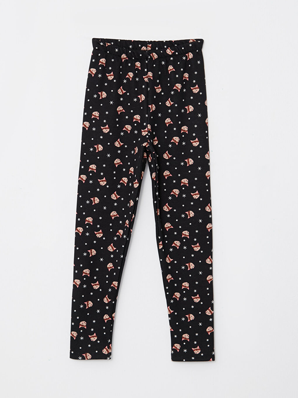 LCW Kids Girls' Printed Long Leggings with Elastic Waist -W2CJ00Z4-LQJ