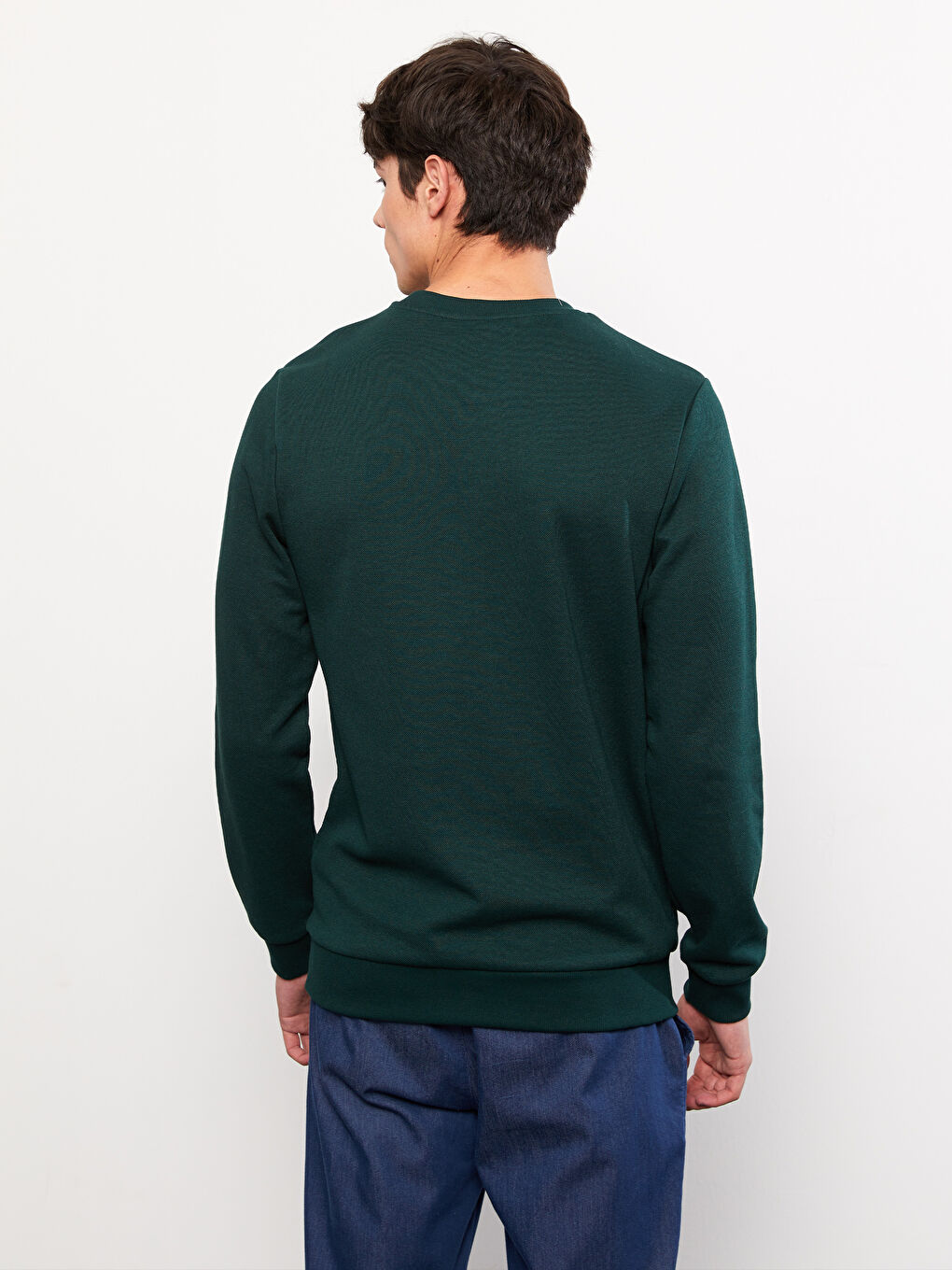 Crew Neck Long Sleeve Printed Men's Sweatshirt-4
