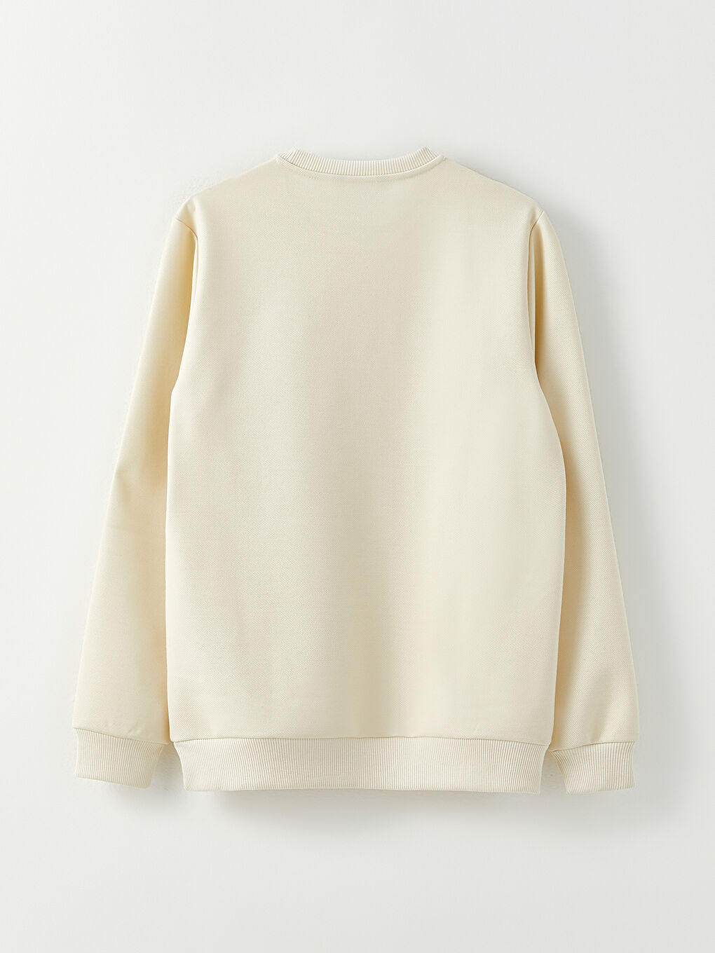 Gri Bisiklet Yaka Uzun Kollu Erkek Sweatshirt-6