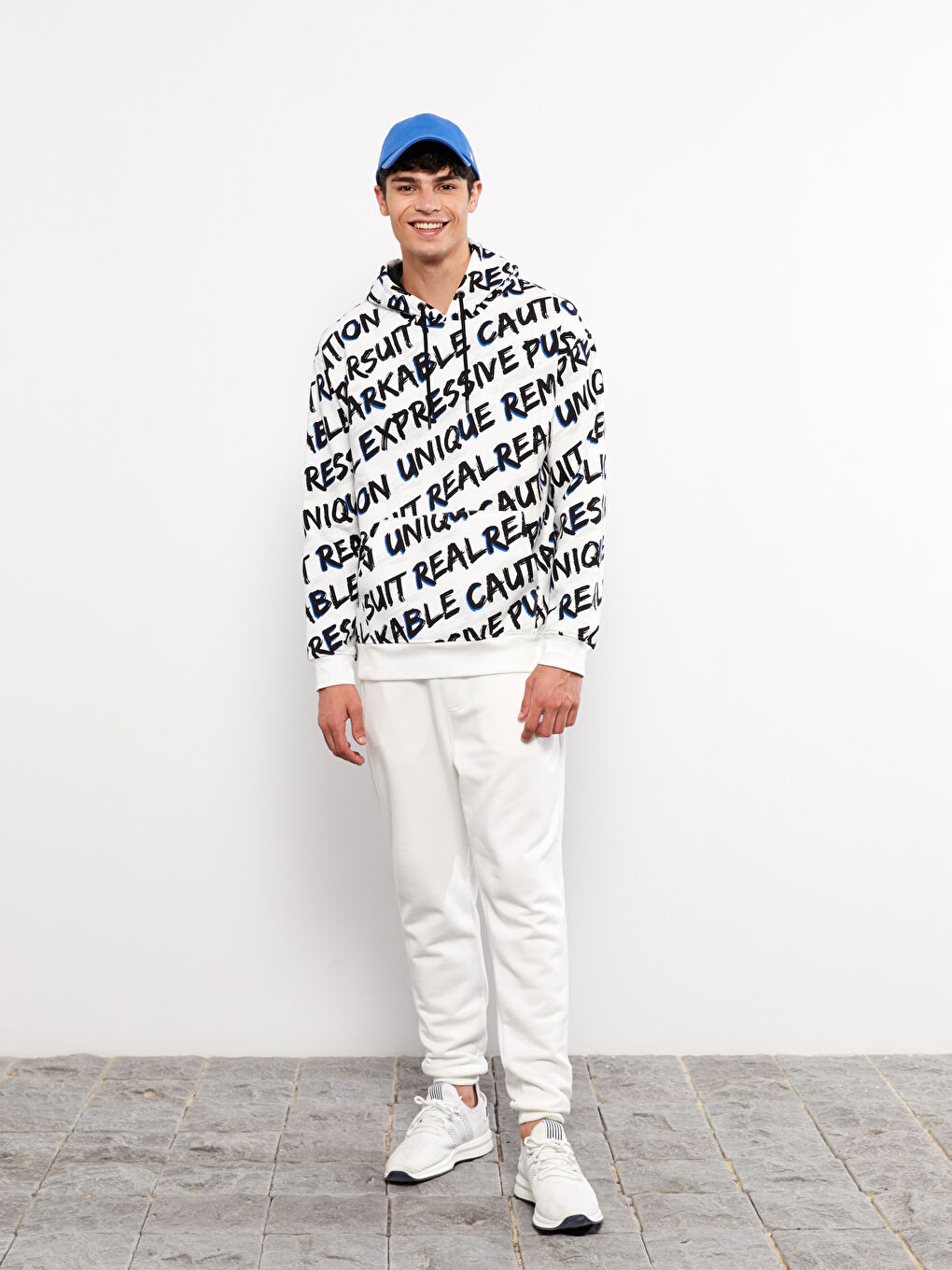 Long Sleeve Printed Men's Thick Hoodie-2
