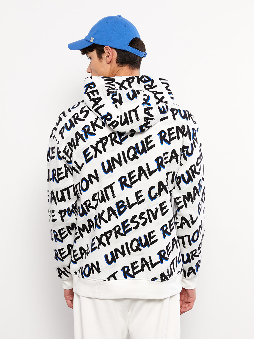 Long Sleeve Printed Men's Thick Hoodie-4