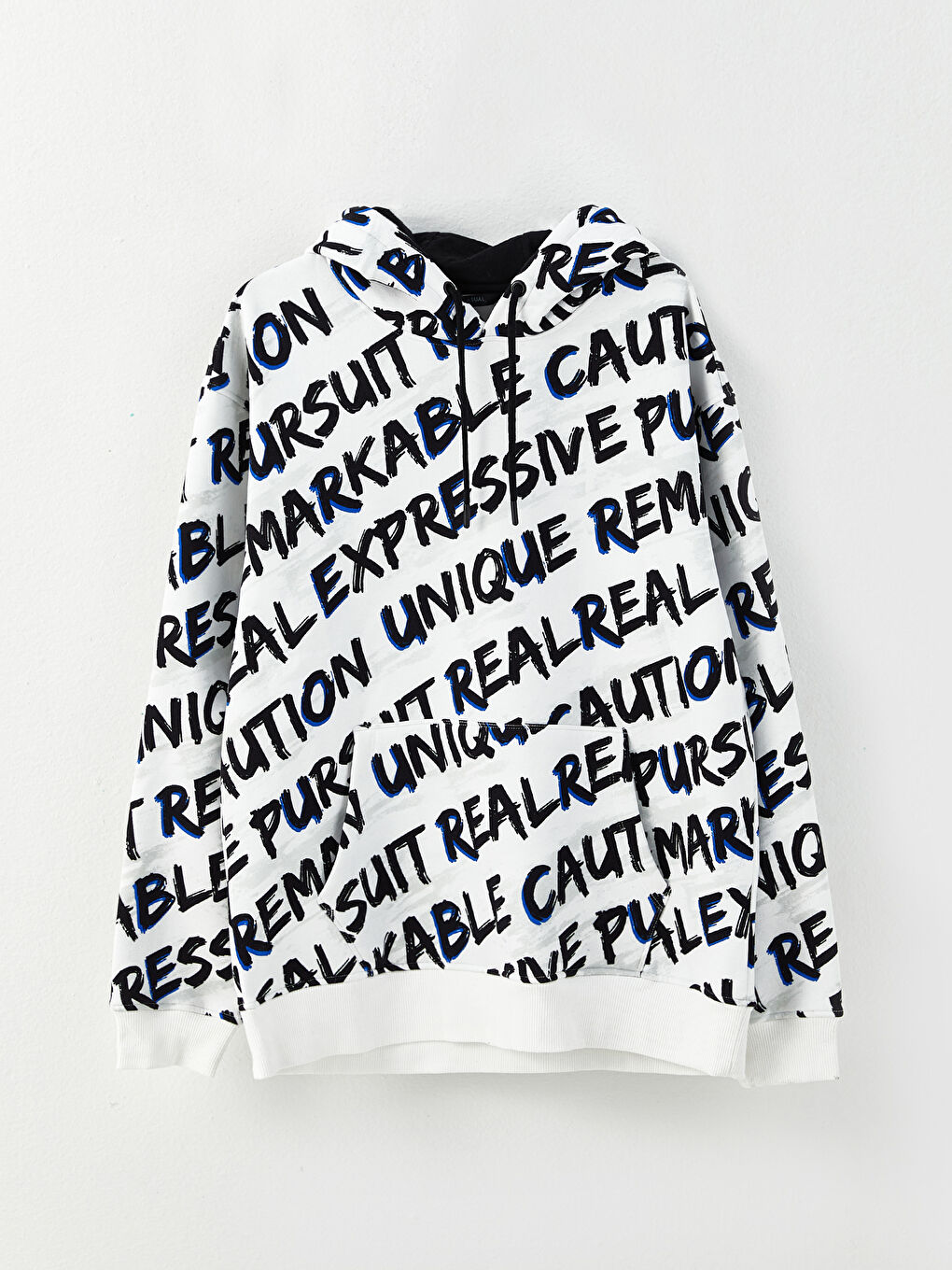 Long Sleeve Printed Men's Thick Hoodie-5