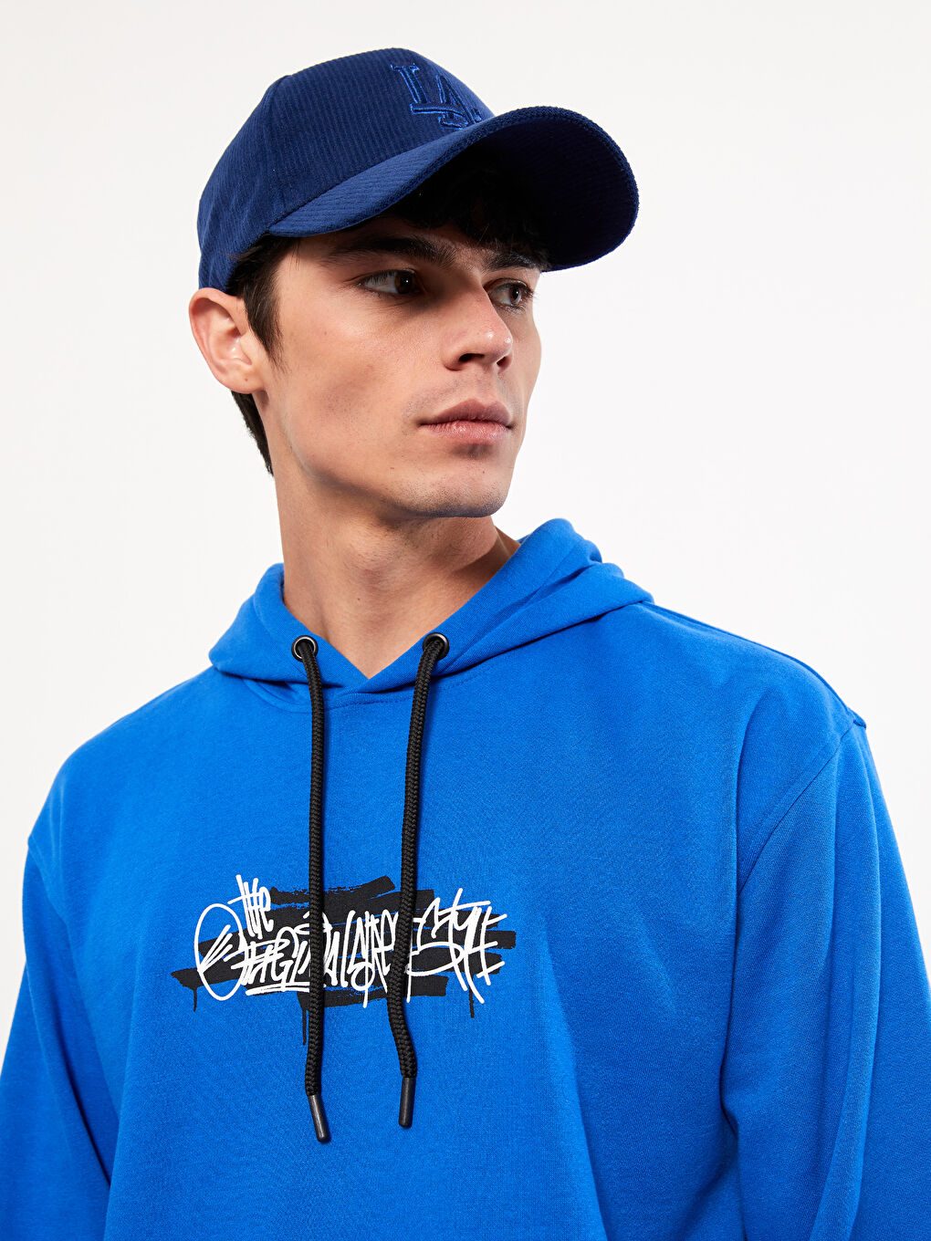 Long Sleeve Printed Men's Thick Hoodie-1