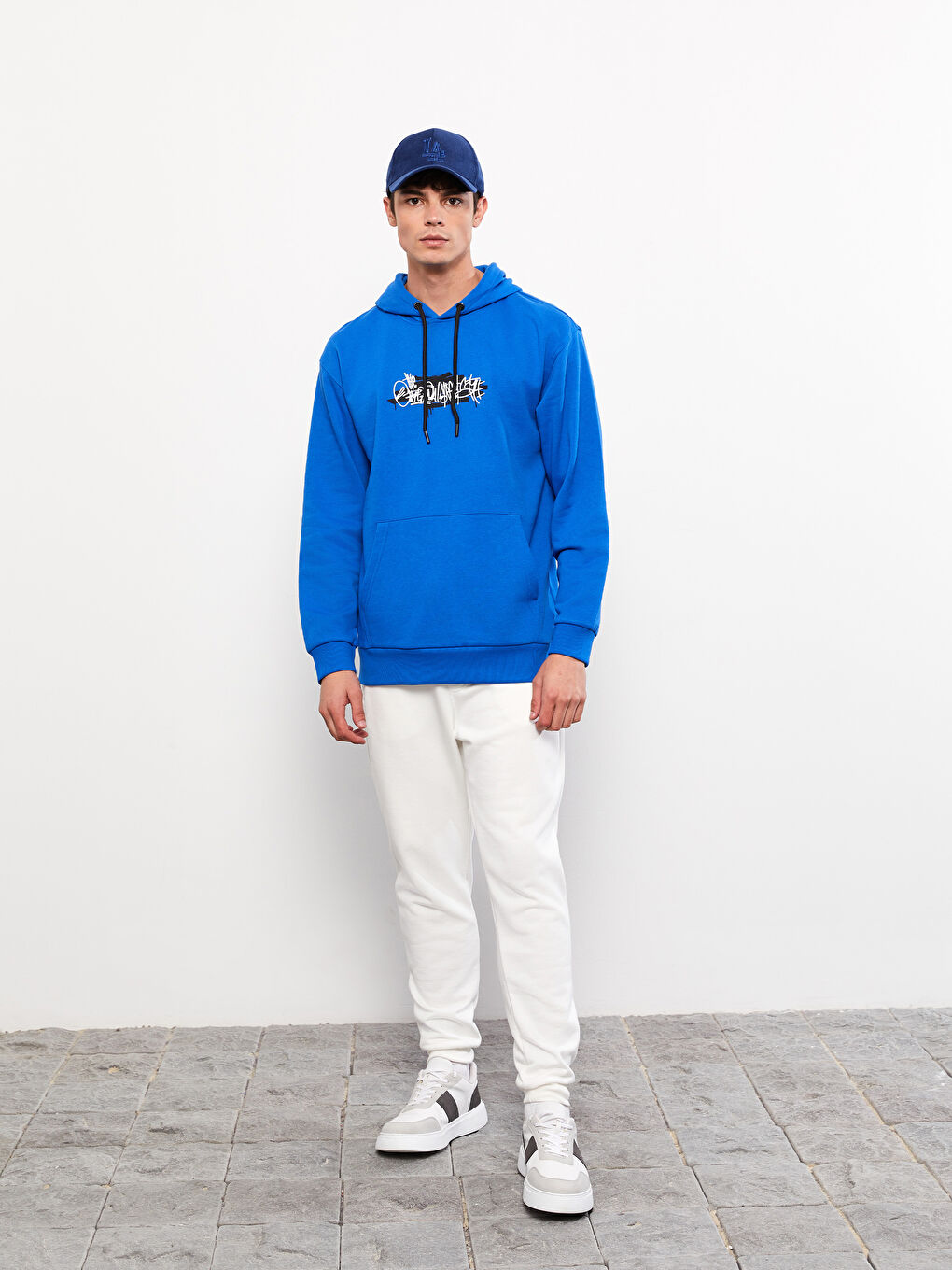 Long Sleeve Printed Men's Thick Hoodie-2