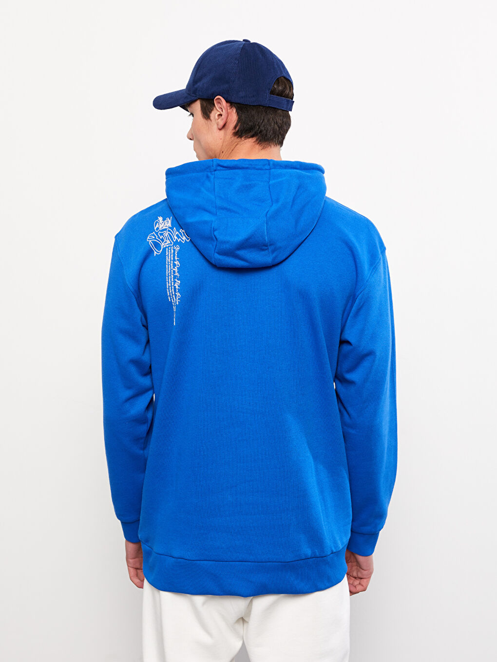 Long Sleeve Printed Men's Thick Hoodie-4