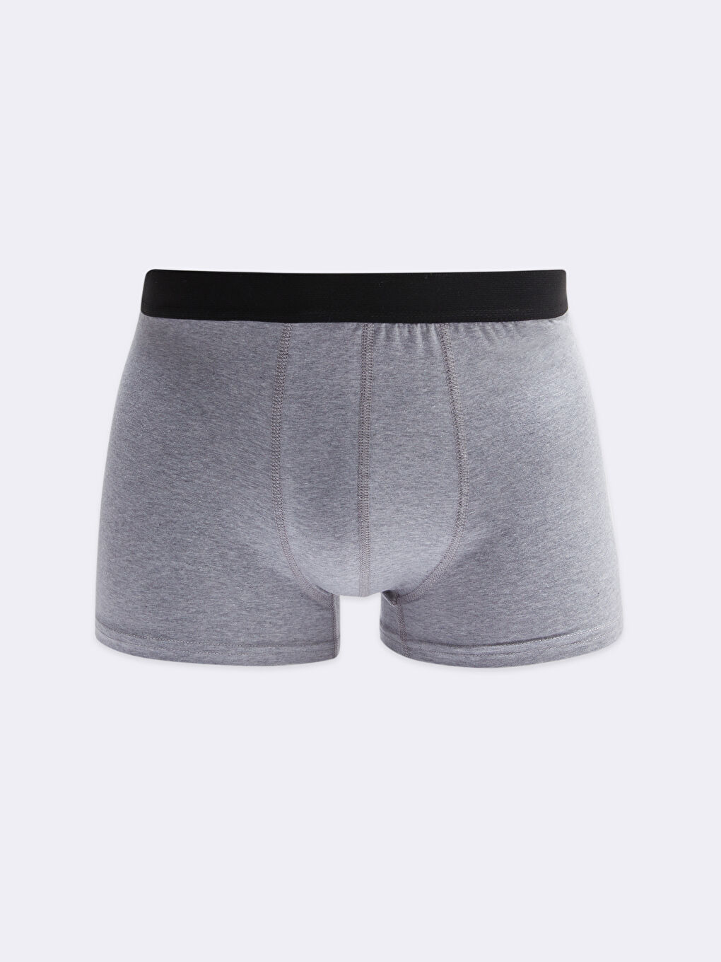 Siyah Standart Kalıp Pamuklu Esnek Erkek Boxer 3'lü-2