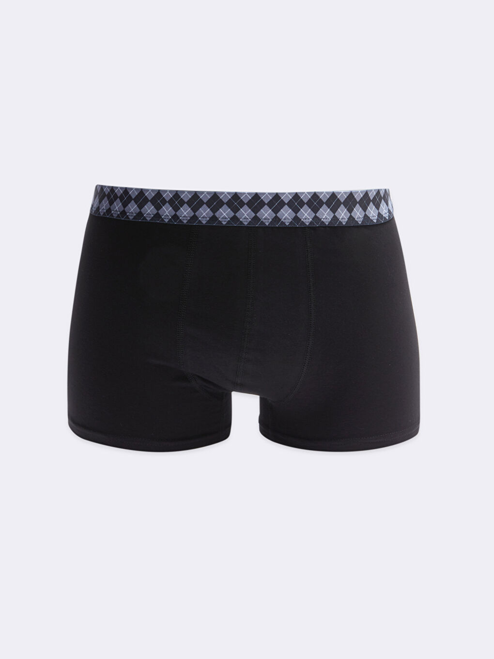 Siyah Standart Kalıp Pamuklu Esnek Erkek Boxer 3'lü-3
