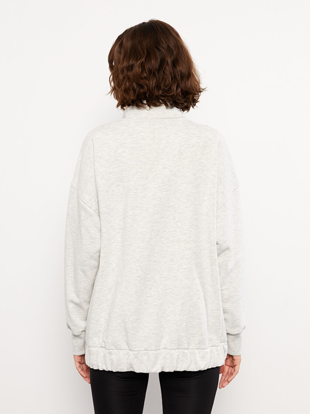 LCW Vision Stehkragen Schlichtes Dickes Sweatshirt für Damen -W2CJ71Z8-CY9