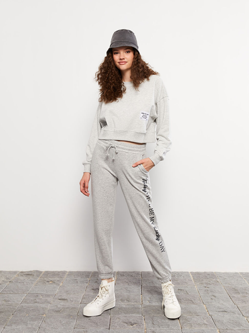 Elasticated Waist Printed Women's Jogger Sweatpants