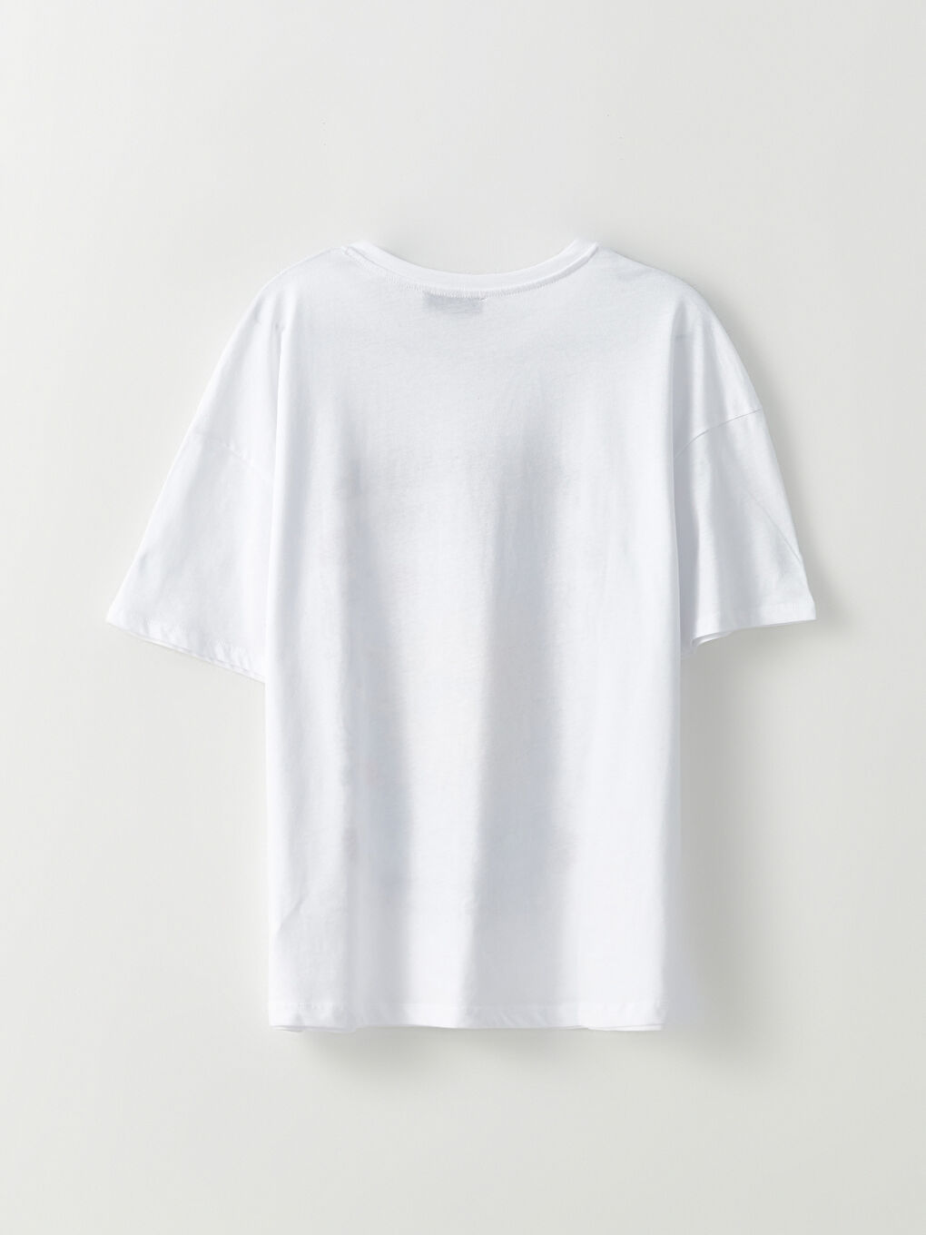 Crew Neck Printed Short Sleeve Cotton Women's T-shirt-5