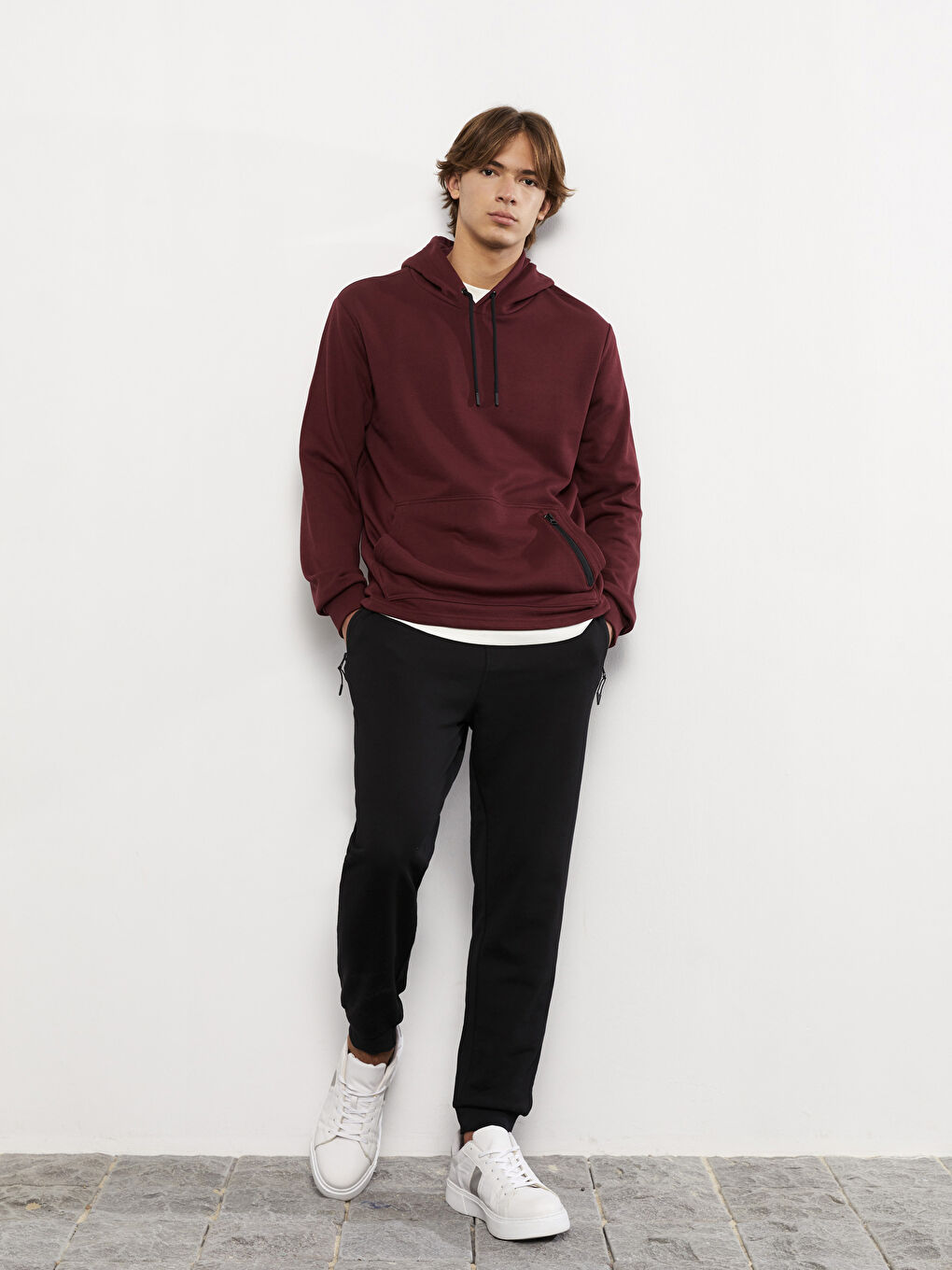 Siyah Standart Kalıp Erkek Jogger Eşofman Altı