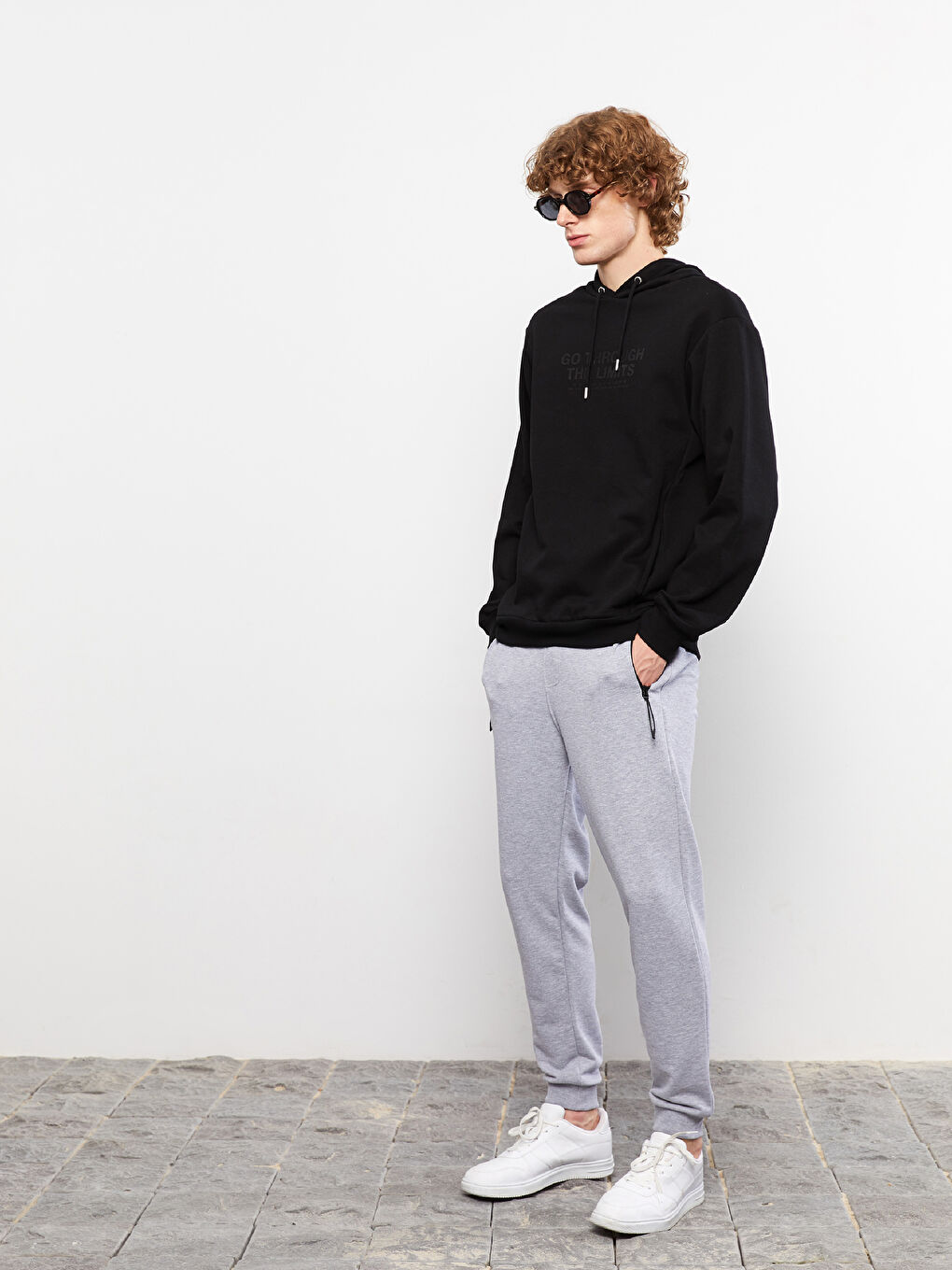 Gri Standart Kalıp Erkek Jogger Eşofman Altı