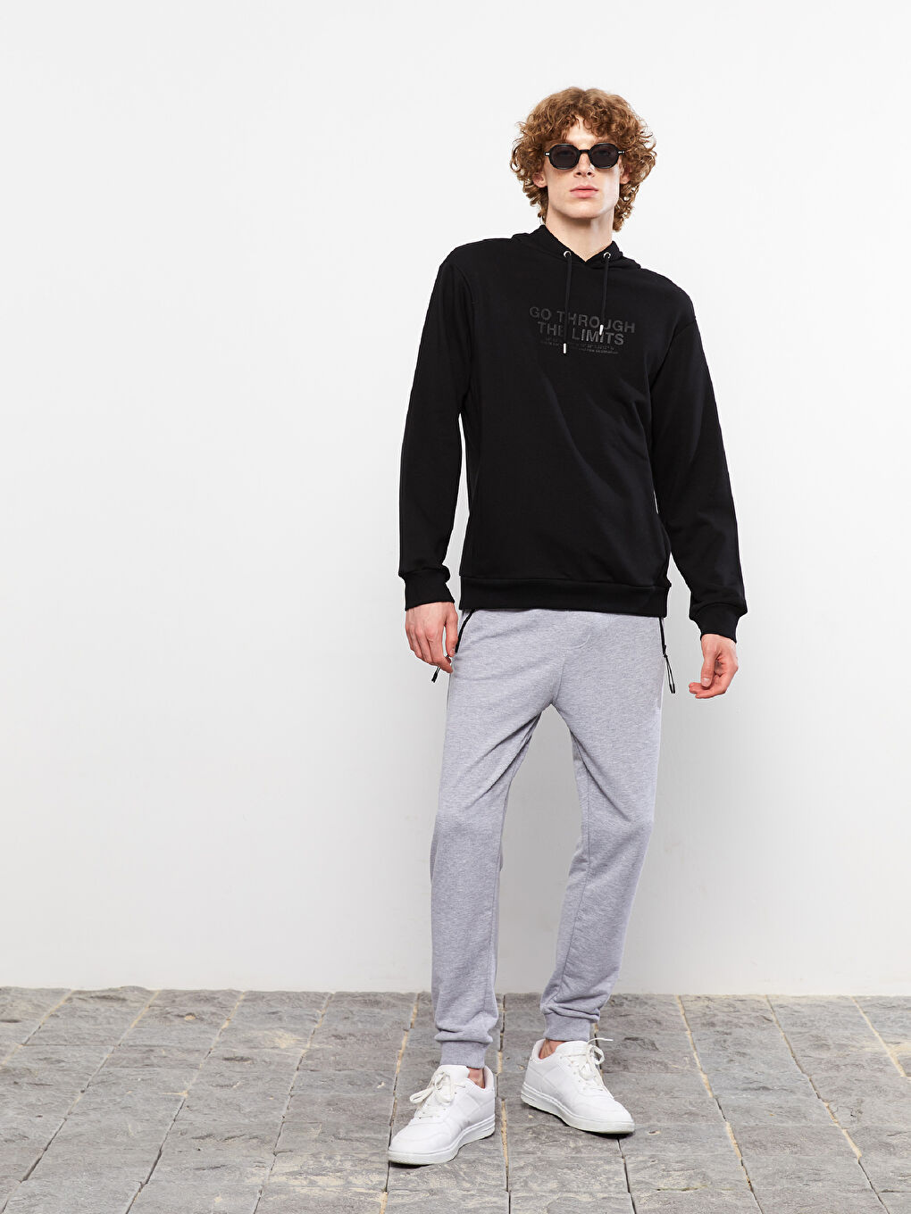 Gri Standart Kalıp Erkek Jogger Eşofman Altı-1