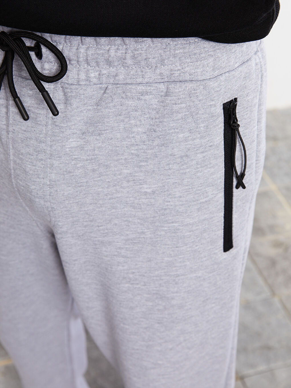 Gri Standart Kalıp Erkek Jogger Eşofman Altı-2